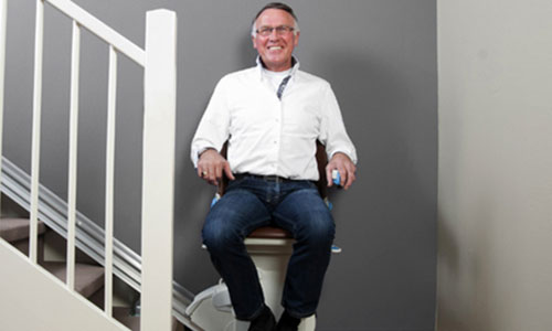 Man on a Stairlift